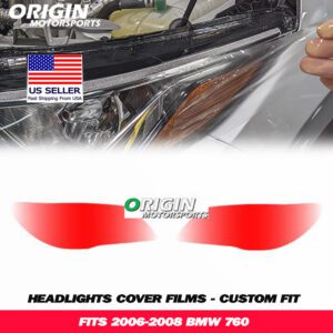 2006-2008 Bmw 760 Precut Headlight PPF Clear Paint Protection Film Kit 2006-2008 Bmw 760 Precut Headlight PPF Clear Paint Protection Film Kit