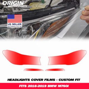 2016-2019 Bmw M760I Precut Headlight PPF Clear Paint Protection Film Kit 2016-2019 Bmw M760I Precut Headlight PPF Clear Paint Protection Film Kit