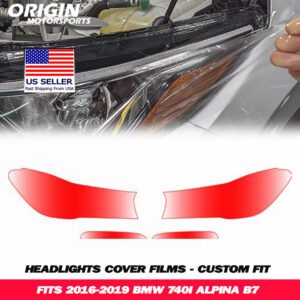 2016-2019 Bmw 740I ALPINA B7 Precut Headlight PPF Clear Paint Protection Film Kit 2016-2019 Bmw 740I ALPINA B7 Precut Headlight PPF Clear Paint Protection Film Kit