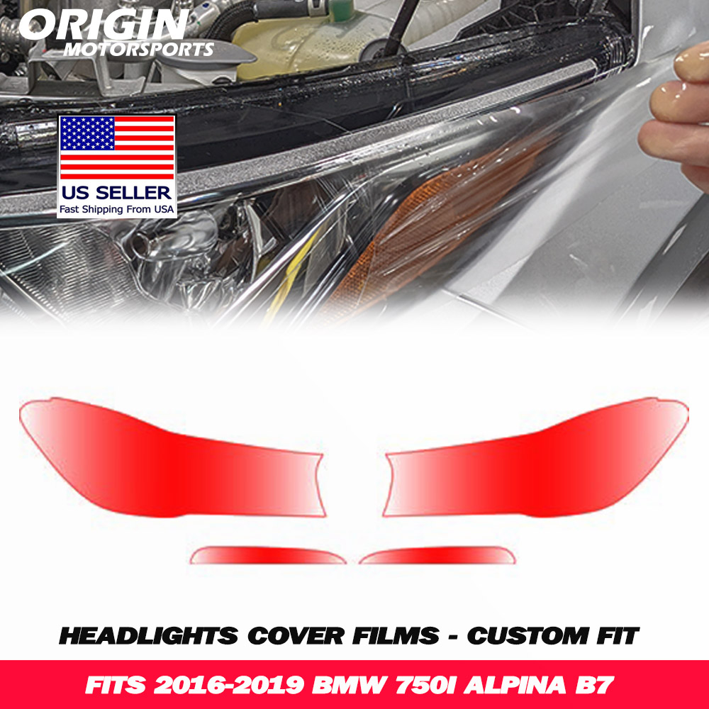2016-2019 Bmw 750I ALPINA B7 Precut Headlight PPF Clear Paint Protection Film Kit