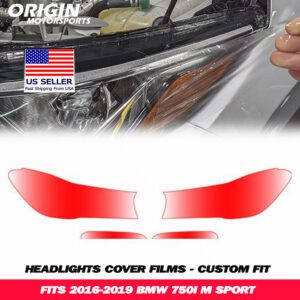 2016-2019 Bmw 750I M SPORT Precut Headlight PPF Clear Paint Protection Film Kit 2016-2019 Bmw 750I M SPORT Precut Headlight PPF Clear Paint Protection Film Kit