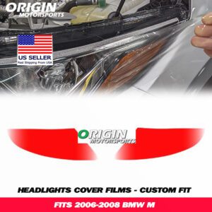 2006-2008 Bmw M Precut Headlight PPF Clear Paint Protection Film Kit 2006-2008 Bmw M Precut Headlight PPF Clear Paint Protection Film Kit