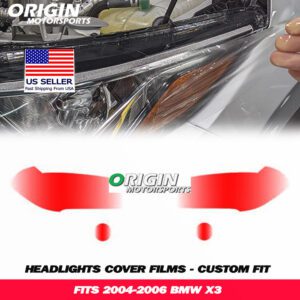 2004-2006 Bmw X3 Precut Headlight PPF Clear Paint Protection Film Kit 2004-2006 Bmw X3 Precut Headlight PPF Clear Paint Protection Film Kit