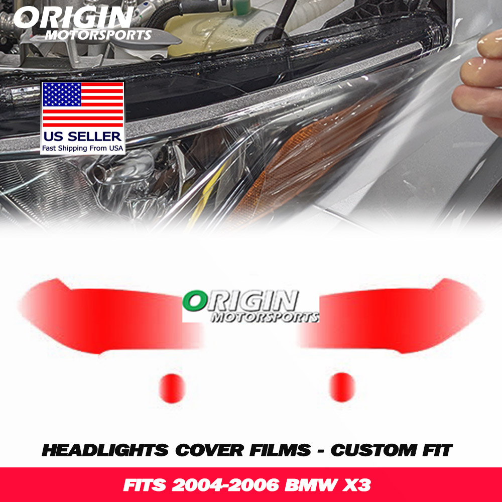 2004-2006 Bmw X3 Precut Headlight PPF Clear Paint Protection Film Kit 2004-2006 Bmw X3 Precut Headlight PPF Clear Paint Protection Film Kit