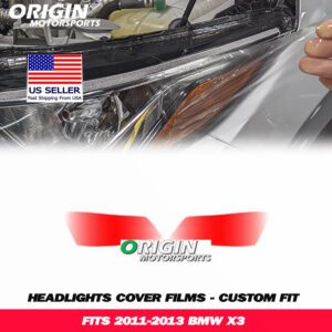 2011-2013 Bmw X3 Precut Headlight PPF Clear Paint Protection Film Kit 2011-2013 Bmw X3 Precut Headlight PPF Clear Paint Protection Film Kit