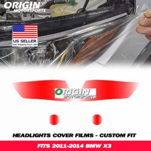 2011-2014 Bmw X3 Precut Headlight PPF Clear Paint Protection Film Kit 2011-2014 Bmw X3 Precut Headlight PPF Clear Paint Protection Film Kit