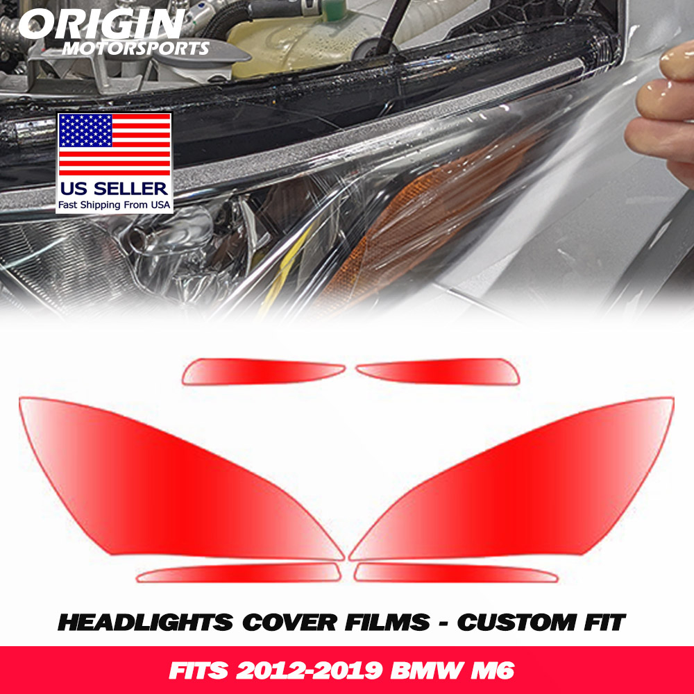 2012-2019 Bmw M6 Precut Headlight PPF Clear Paint Protection Film Kit 2012-2019 Bmw M6 Precut Headlight PPF Clear Paint Protection Film Kit