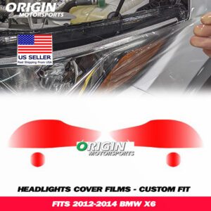 2012-2014 Bmw X6 Precut Headlight PPF Clear Paint Protection Film Kit 2012-2014 Bmw X6 Precut Headlight PPF Clear Paint Protection Film Kit