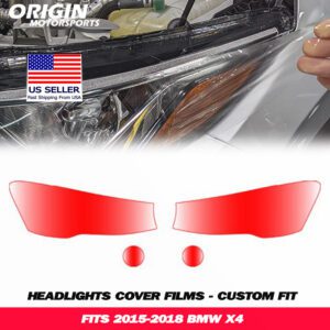 2015-2018 Bmw X4 Precut Headlight PPF Clear Paint Protection Film Kit 2015-2018 Bmw X4 Precut Headlight PPF Clear Paint Protection Film Kit