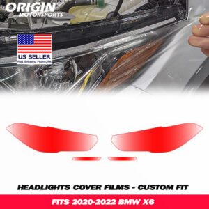 2020-2022 Bmw X6 Precut Headlight PPF Clear Paint Protection Film Kit 2020-2022 Bmw X6 Precut Headlight PPF Clear Paint Protection Film Kit