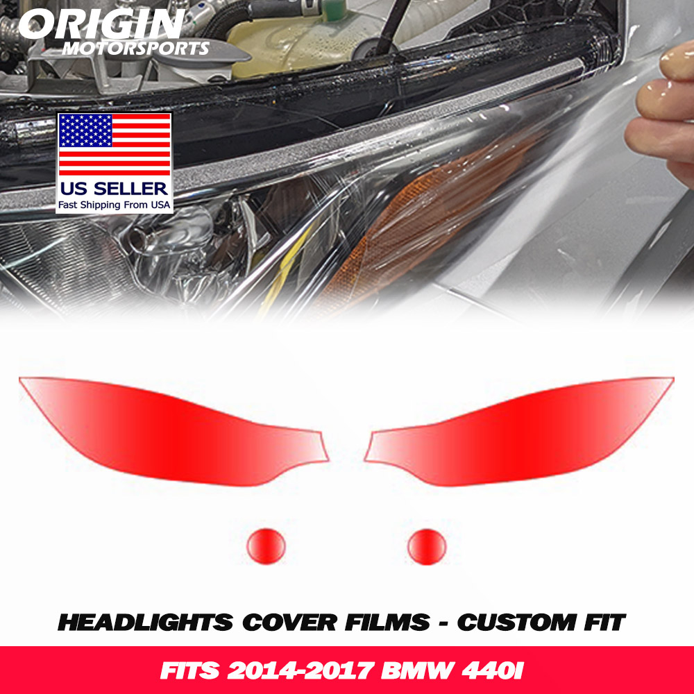 2014-2017 Bmw 440I Precut Headlight PPF Clear Paint Protection Film Kit 2014-2017 Bmw 440I Precut Headlight PPF Clear Paint Protection Film Kit