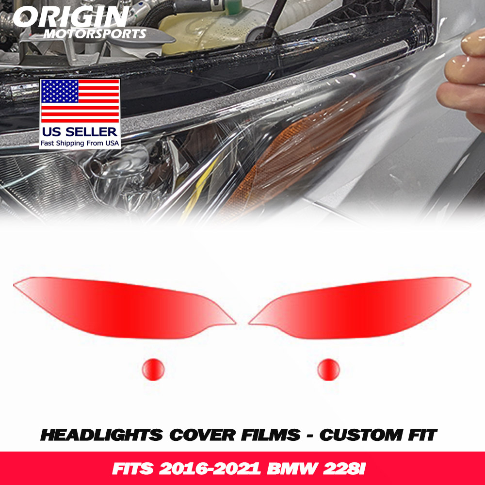 2016-2021 Bmw 228I Precut Headlight PPF Clear Paint Protection Film Kit 2016-2021 Bmw 228I Precut Headlight PPF Clear Paint Protection Film Kit