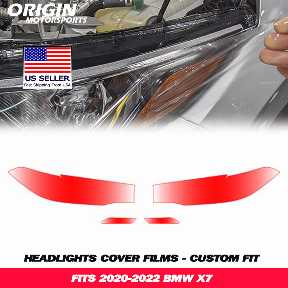 2020-2022 Bmw X7 Precut Headlight PPF Clear Paint Protection Film Kit