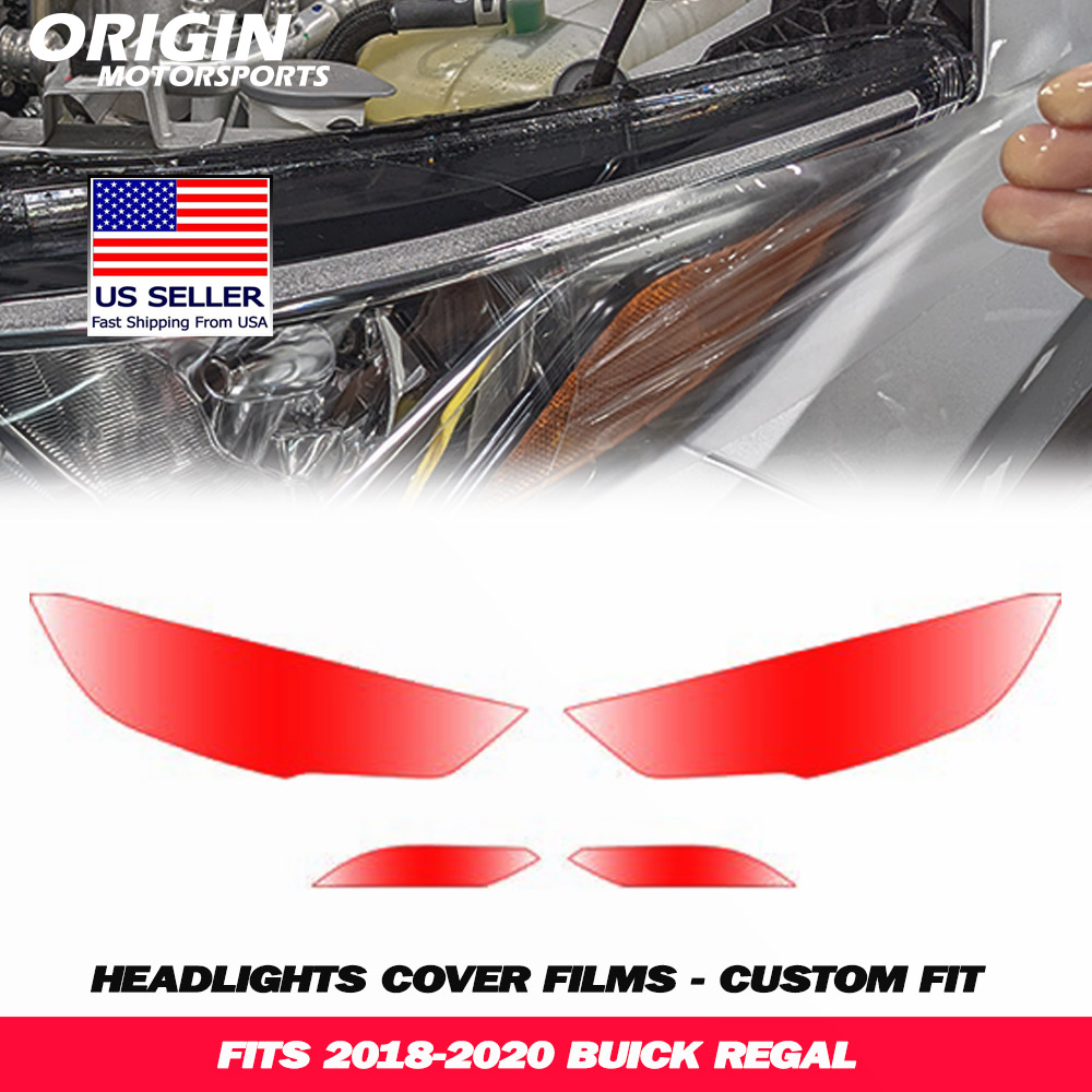 2018-2020 Buick REGAL Precut Headlight PPF Clear Paint Protection Film Kit 2018-2020 Buick REGAL Precut Headlight PPF Clear Paint Protection Film Kit