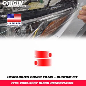 2002-2007 Buick RENDEZVOUS Precut Headlight PPF Clear Paint Protection Film Kit 2002-2007 Buick RENDEZVOUS Precut Headlight PPF Clear Paint Protection Film Kit