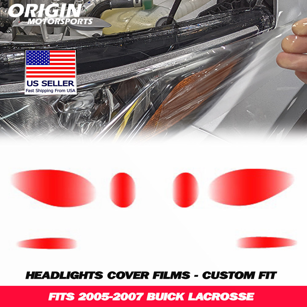 2005-2007 Buick LACROSSE Precut Headlight PPF Clear Paint Protection Film Kit 2005-2007 Buick LACROSSE Precut Headlight PPF Clear Paint Protection Film Kit