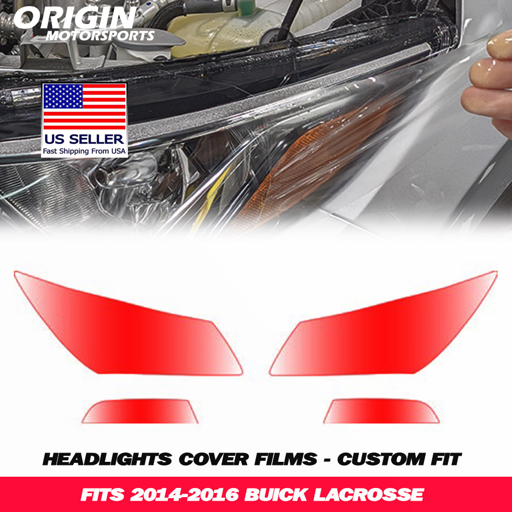 2014-2016 Buick LACROSSE Precut Headlight PPF Clear Paint Protection Film Kit 2014-2016 Buick LACROSSE Precut Headlight PPF Clear Paint Protection Film Kit
