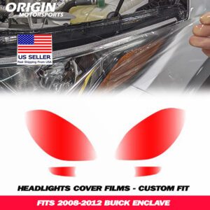 2008-2012 Buick ENCLAVE Precut Headlight PPF Clear Paint Protection Film Kit 2008-2012 Buick ENCLAVE Precut Headlight PPF Clear Paint Protection Film Kit