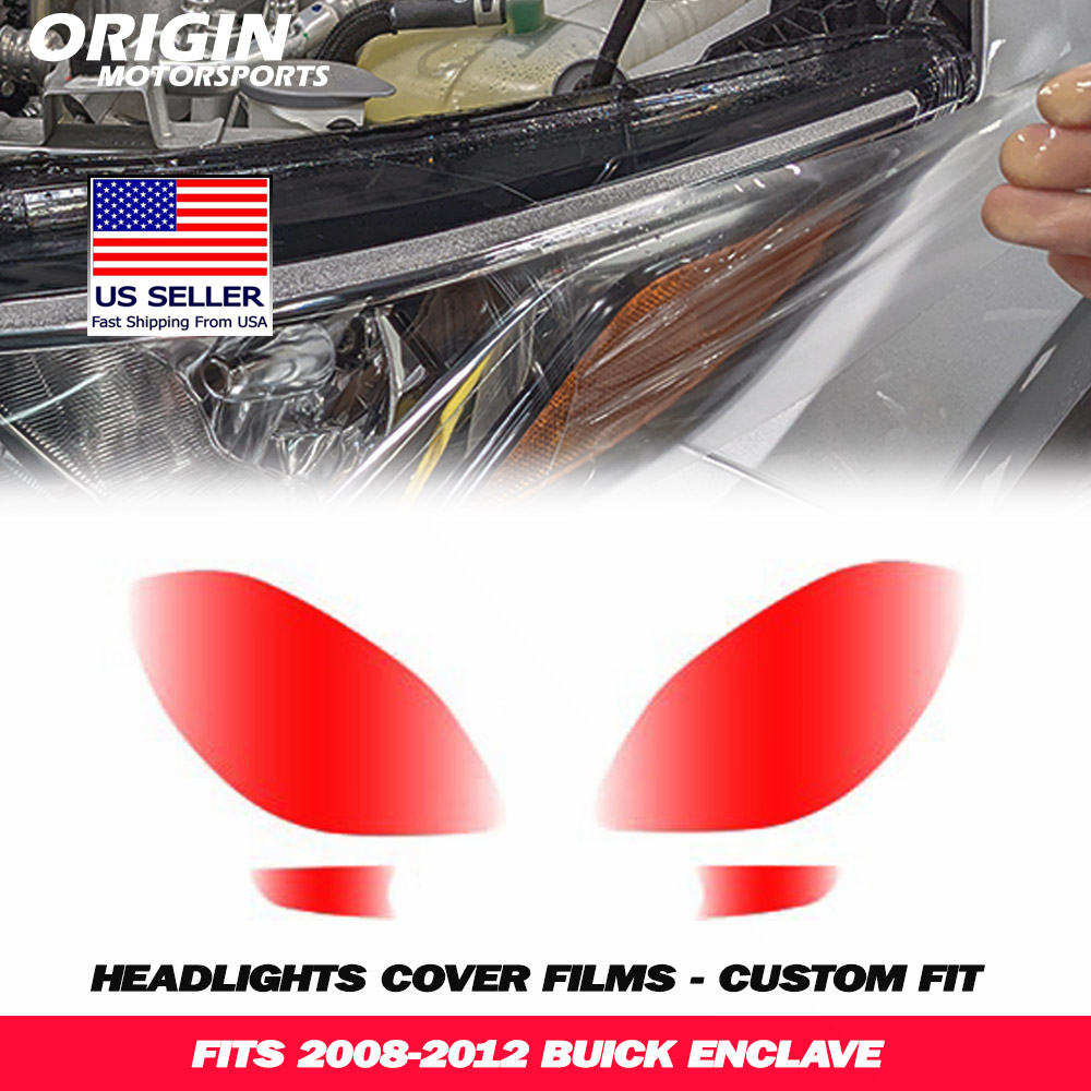 2008-2012 Buick ENCLAVE Precut Headlight PPF Clear Paint Protection Film Kit 2008-2012 Buick ENCLAVE Precut Headlight PPF Clear Paint Protection Film Kit