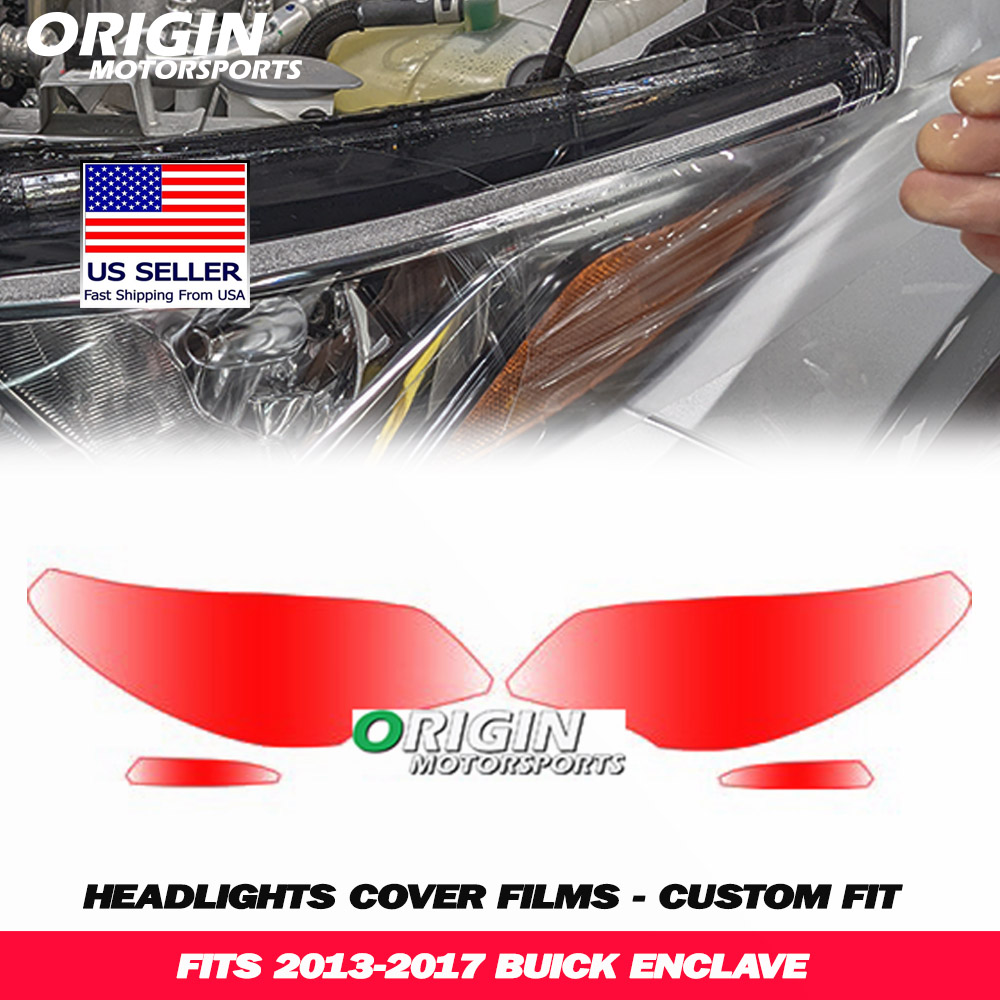 2013-2017 Buick ENCLAVE Precut Headlight PPF Clear Paint Protection Film Kit 2013-2017 Buick ENCLAVE Precut Headlight PPF Clear Paint Protection Film Kit