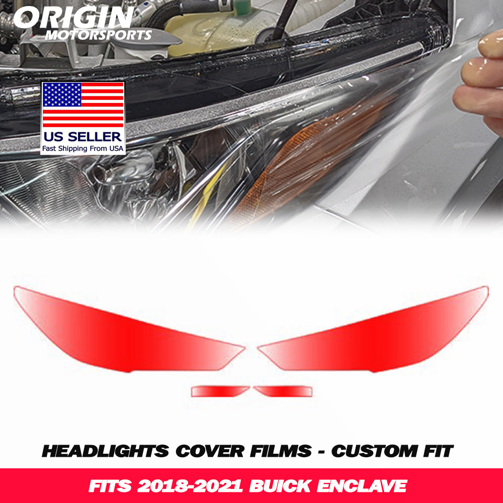 2018-2021 Buick ENCLAVE Precut Headlight PPF Clear Paint Protection Film Kit