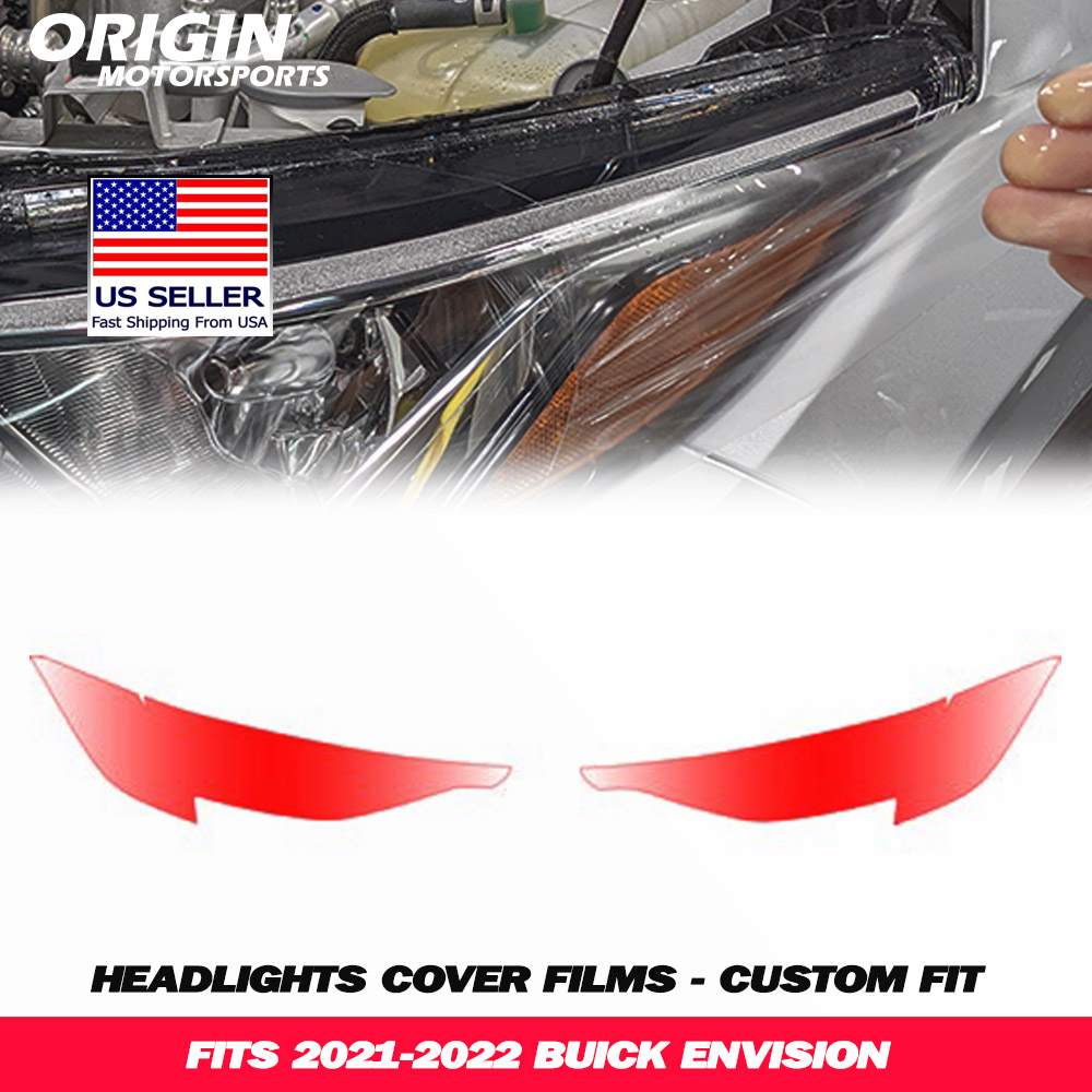 2021-2022 Buick ENVISION Precut Headlight PPF Clear Paint Protection Film Kit 2021-2022 Buick ENVISION Precut Headlight PPF Clear Paint Protection Film Kit
