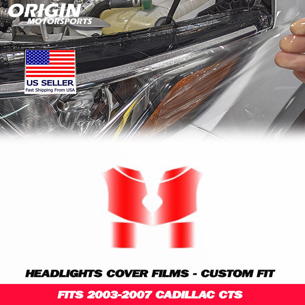 2003-2007 Cadillac CTS Precut Headlight PPF Clear Paint Protection Film Kit 2003-2007 Cadillac CTS Precut Headlight PPF Clear Paint Protection Film Kit