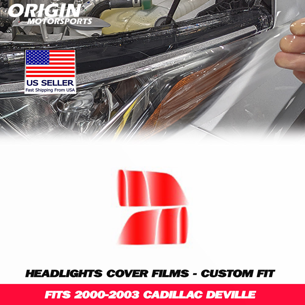 2000-2003 Cadillac DEVILLE Precut Headlight PPF Clear Paint Protection Film Kit 2000-2003 Cadillac DEVILLE Precut Headlight PPF Clear Paint Protection Film Kit