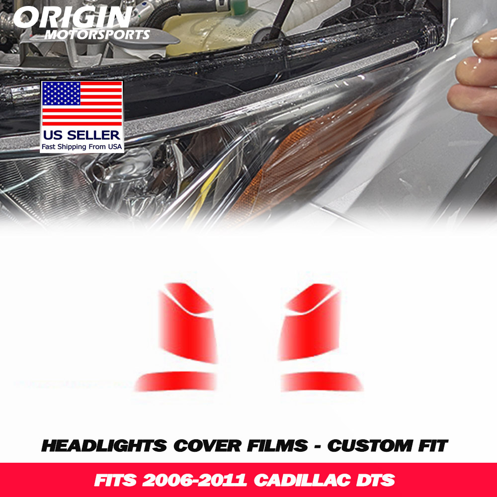 2006-2011 Cadillac DTS Precut Headlight PPF Clear Paint Protection Film Kit 2006-2011 Cadillac DTS Precut Headlight PPF Clear Paint Protection Film Kit