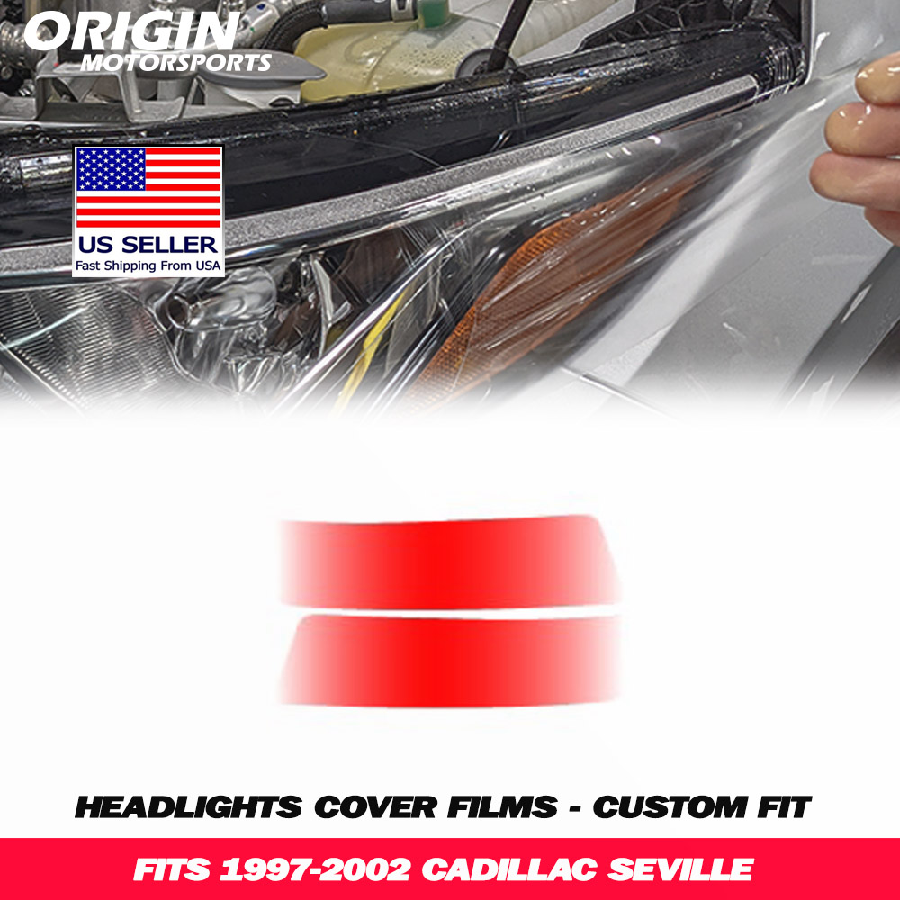 1997-2002 Cadillac SEVILLE Precut Headlight PPF Clear Paint Protection Film Kit 1997-2002 Cadillac SEVILLE Precut Headlight PPF Clear Paint Protection Film Kit