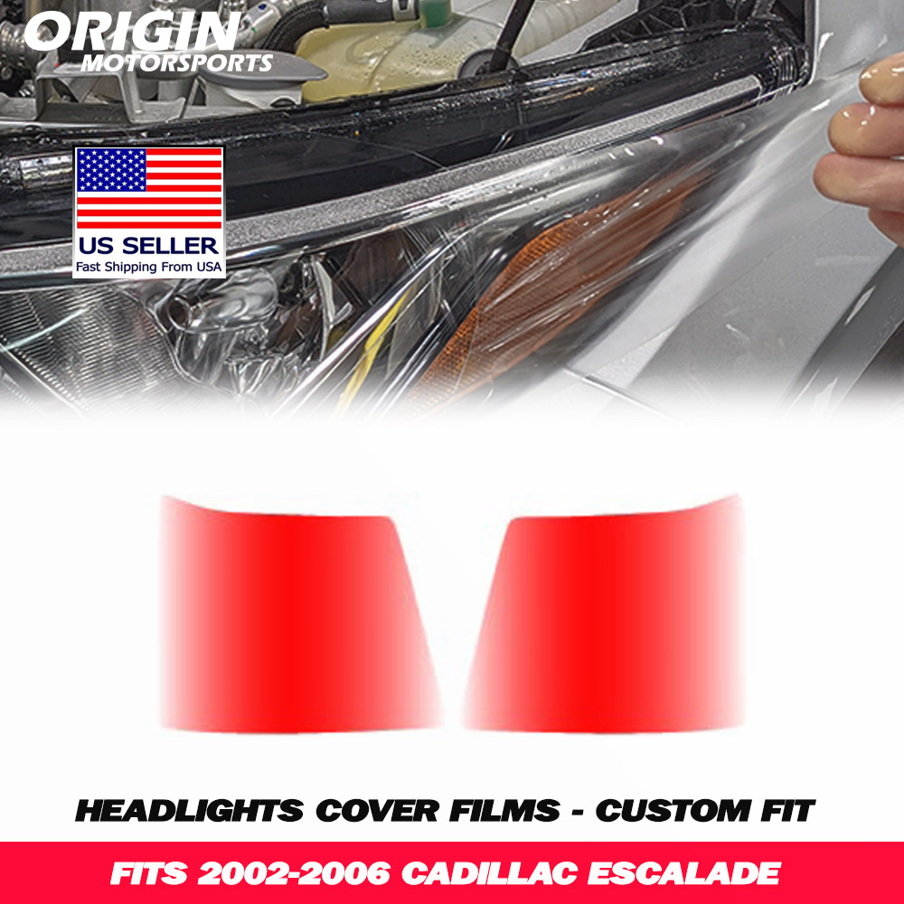 2002-2006 Cadillac ESCALADE Precut Headlight PPF Clear Paint Protection Film Kit