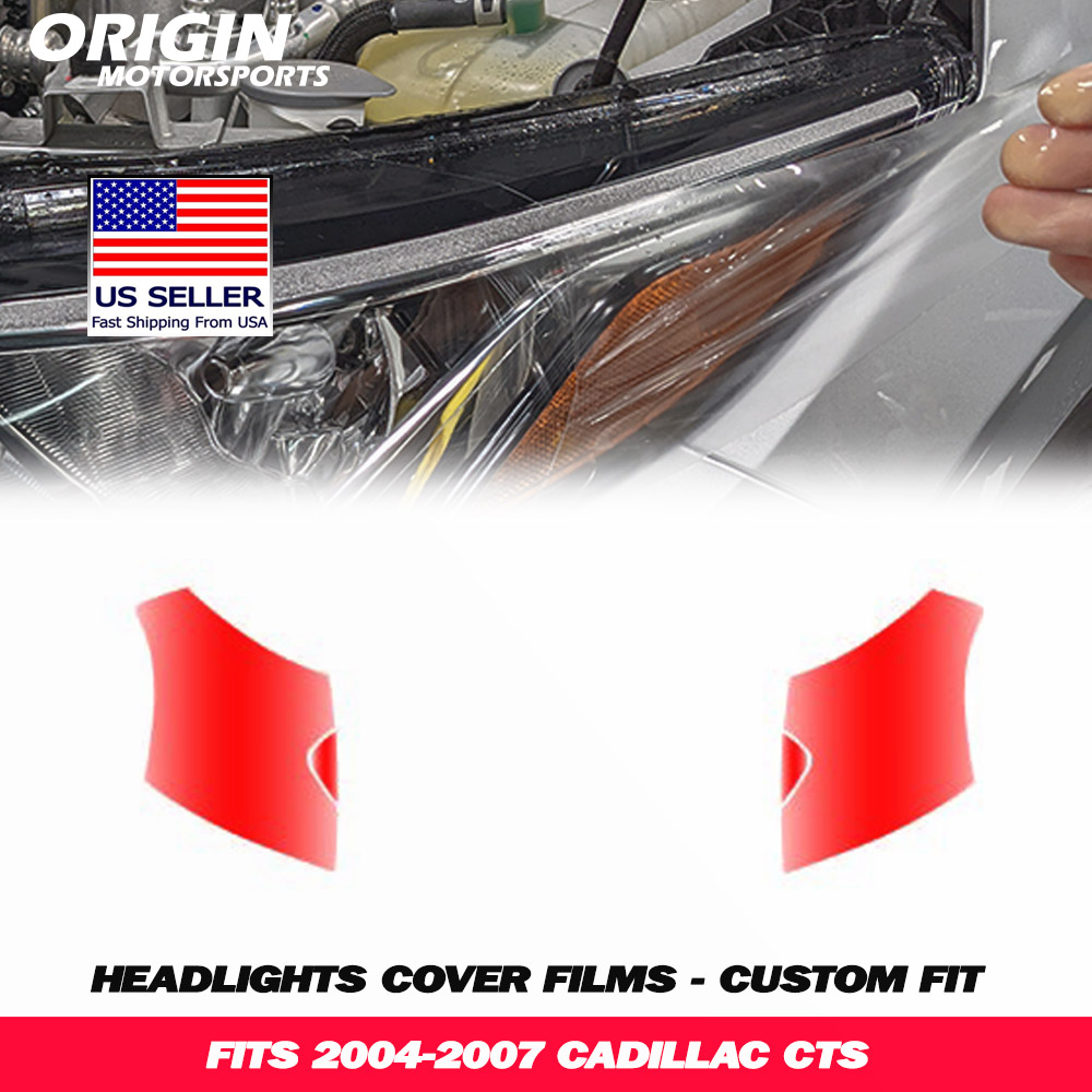 2004-2007 Cadillac CTS Precut Headlight PPF Clear Paint Protection Film Kit 2004-2007 Cadillac CTS Precut Headlight PPF Clear Paint Protection Film Kit