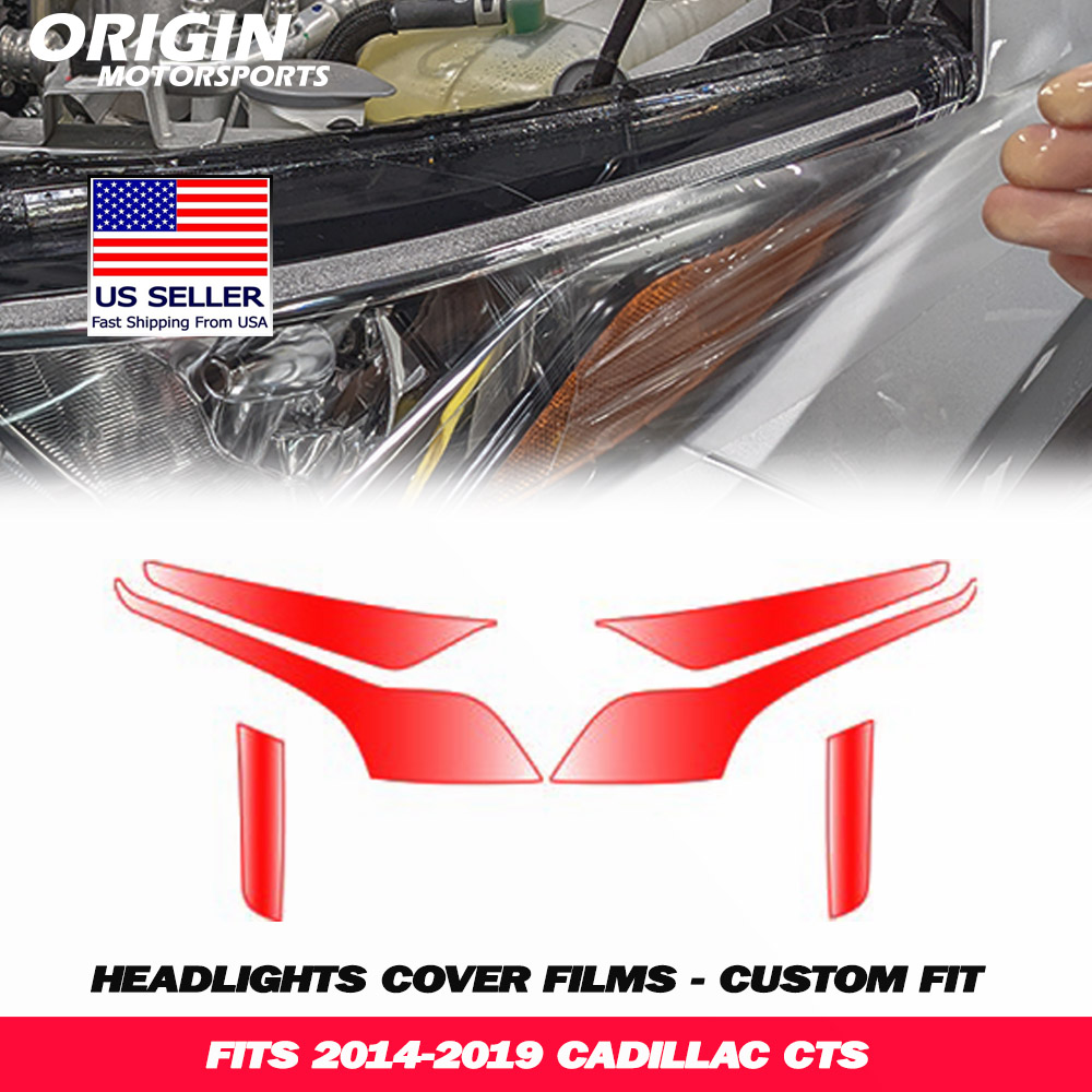 2014-2019 Cadillac CTS Precut Headlight PPF Clear Paint Protection Film Kit 2014-2019 Cadillac CTS Precut Headlight PPF Clear Paint Protection Film Kit