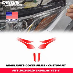 2016-2019 Cadillac CTS-V Precut Headlight PPF Clear Paint Protection Film Kit 2016-2019 Cadillac CTS-V Precut Headlight PPF Clear Paint Protection Film Kit