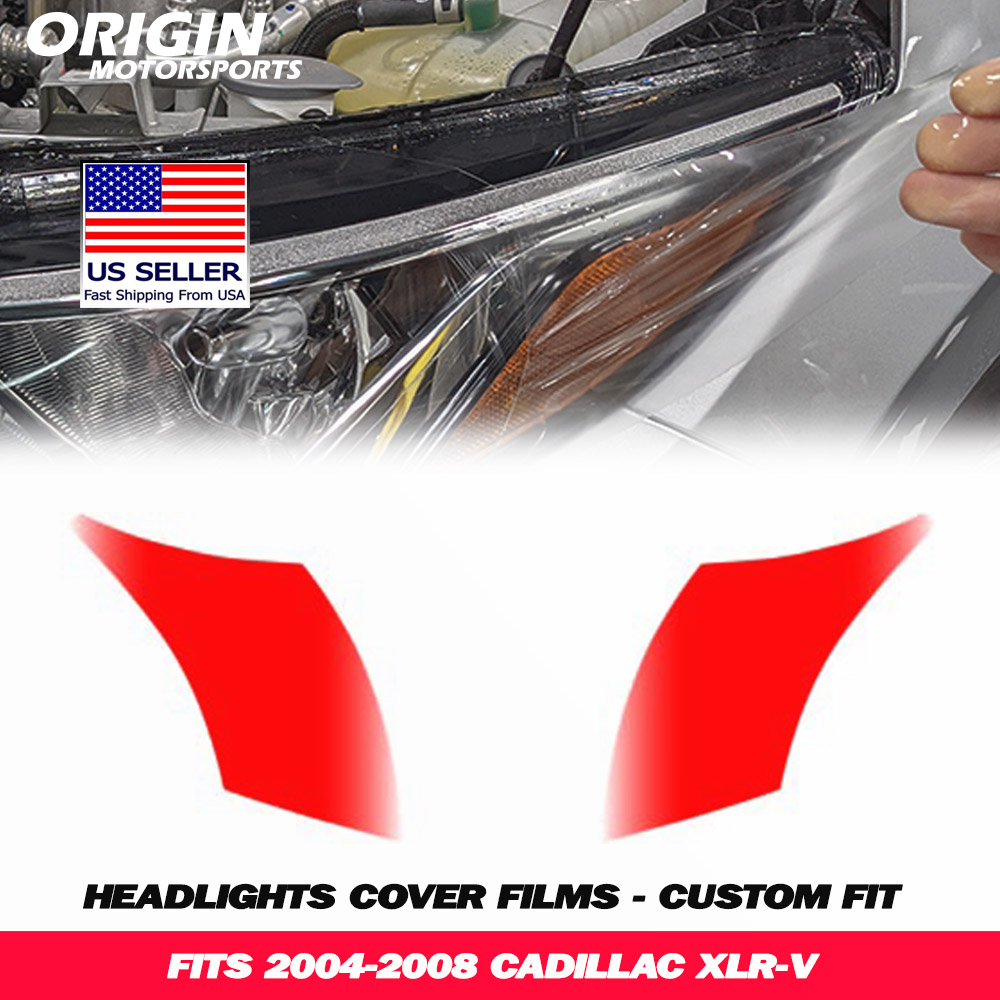 2004-2008 Cadillac XLR-V Precut Headlight PPF Clear Paint Protection Film Kit 2004-2008 Cadillac XLR-V Precut Headlight PPF Clear Paint Protection Film Kit