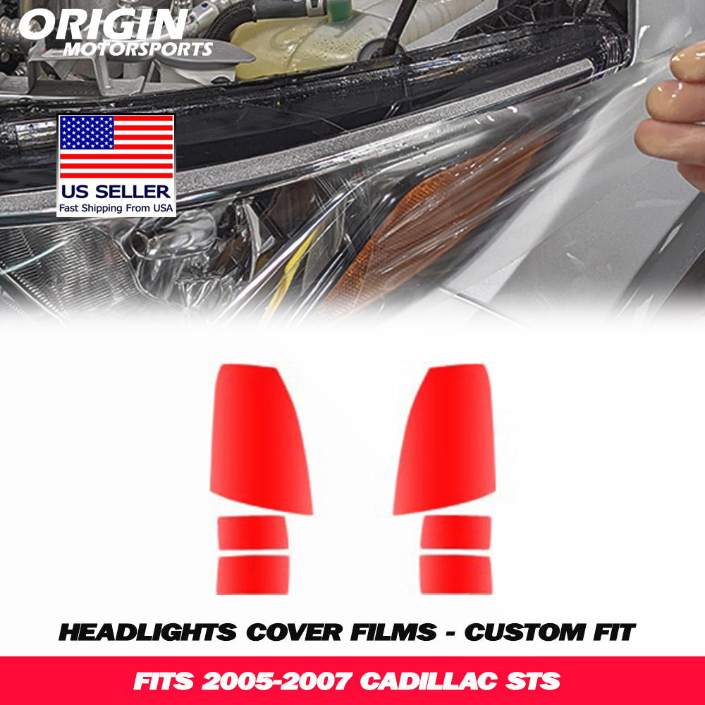 2005-2007 Cadillac STS Precut Headlight PPF Clear Paint Protection Film Kit 2005-2007 Cadillac STS Precut Headlight PPF Clear Paint Protection Film Kit