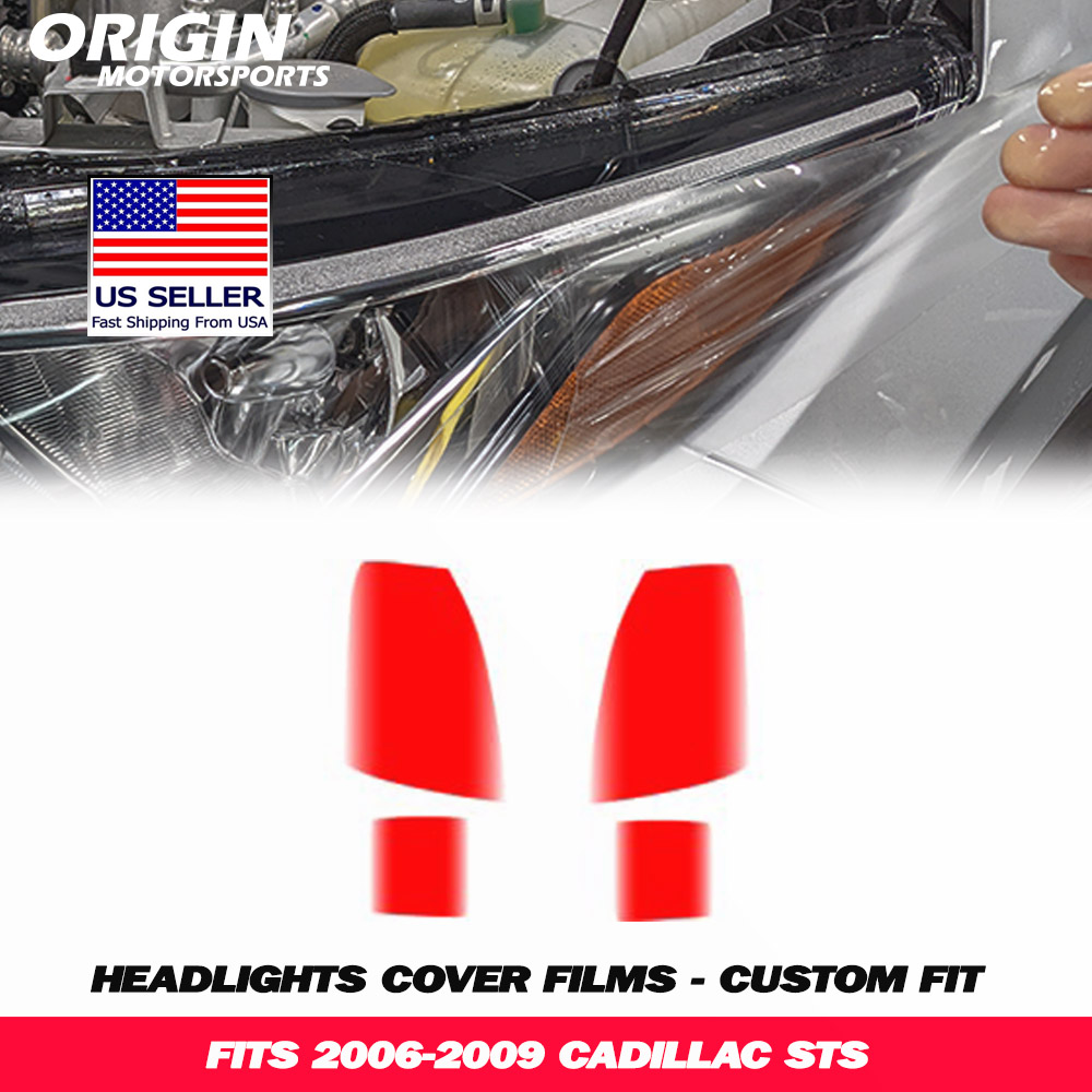 2006-2009 Cadillac STS Precut Headlight PPF Clear Paint Protection Film Kit 2006-2009 Cadillac STS Precut Headlight PPF Clear Paint Protection Film Kit