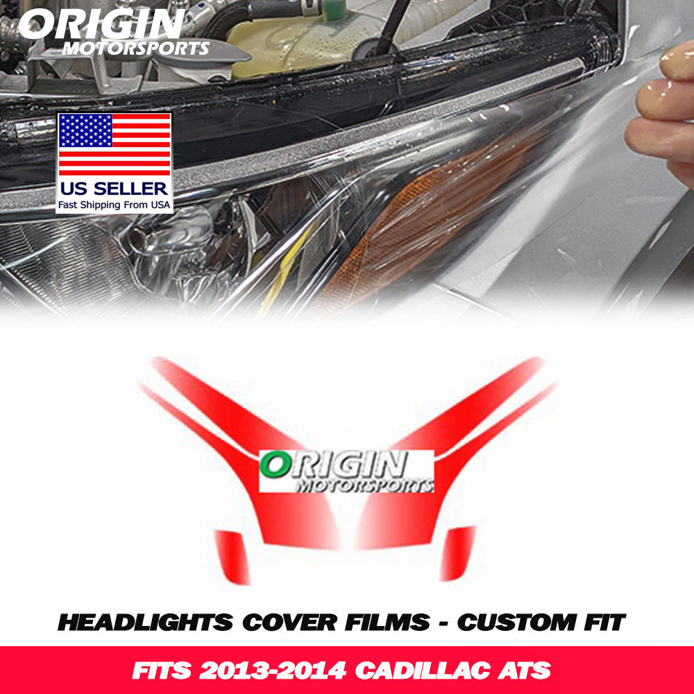 2013-2014 Cadillac ATS Precut Headlight PPF Clear Paint Protection Film Kit 2013-2014 Cadillac ATS Precut Headlight PPF Clear Paint Protection Film Kit