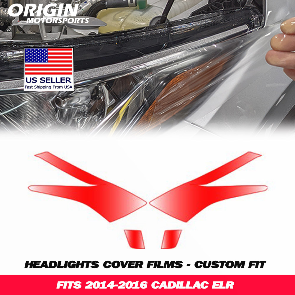 2014-2016 Cadillac ELR Precut Headlight PPF Clear Paint Protection Film Kit 2014-2016 Cadillac ELR Precut Headlight PPF Clear Paint Protection Film Kit