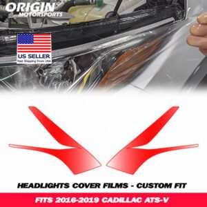 2016-2019 Cadillac ATS-V Precut Headlight PPF Clear Paint Protection Film Kit 2016-2019 Cadillac ATS-V Precut Headlight PPF Clear Paint Protection Film Kit