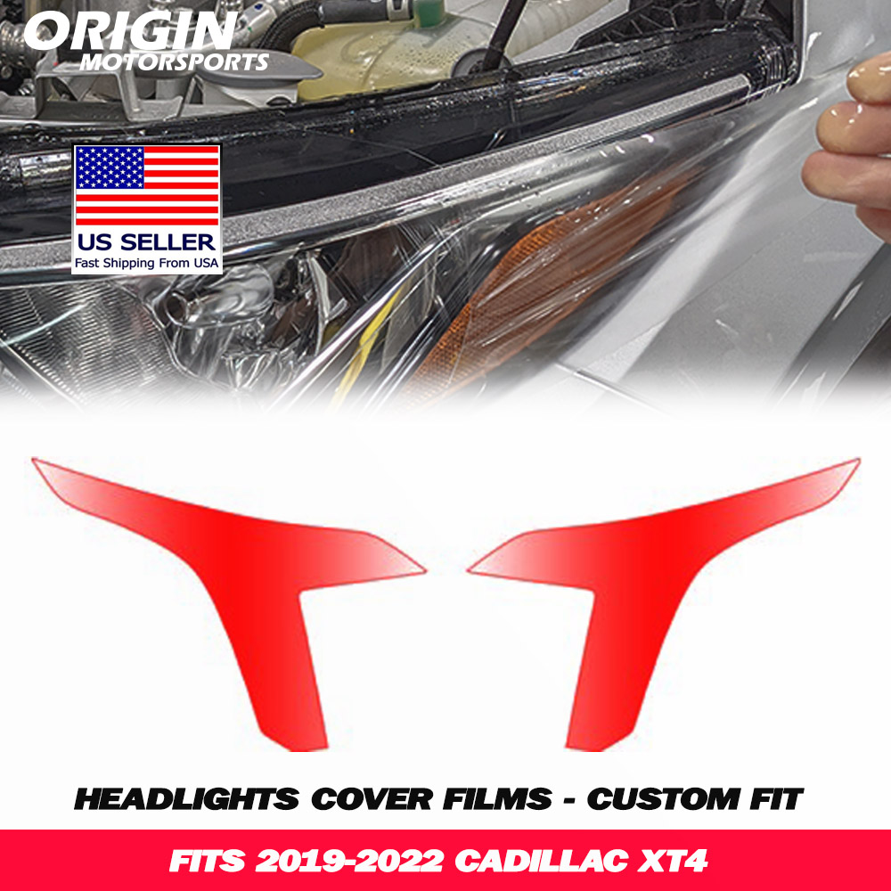 2019-2022 Cadillac XT4 Precut Headlight PPF Clear Paint Protection Film Kit 2019-2022 Cadillac XT4 Precut Headlight PPF Clear Paint Protection Film Kit