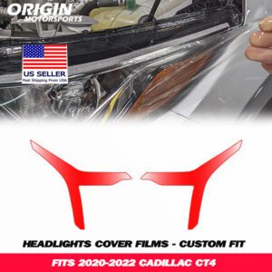 2020-2022 Cadillac CT4 Precut Headlight PPF Clear Paint Protection Film Kit 2020-2022 Cadillac CT4 Precut Headlight PPF Clear Paint Protection Film Kit