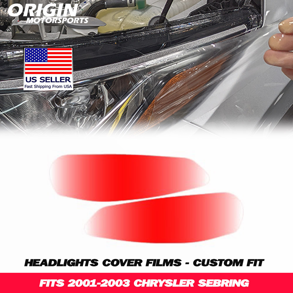 2001-2003 Chrysler SEBRING Precut Headlight PPF Clear Paint Protection Film Kit 2001-2003 Chrysler SEBRING Precut Headlight PPF Clear Paint Protection Film Kit