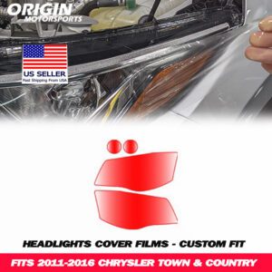 2011-2016 Chrysler TOWN & COUNTRY Precut Headlight PPF Clear Paint Protection Film Kit 2011-2016 Chrysler TOWN & COUNTRY Precut Headlight PPF Clear Paint Protection Film Kit
