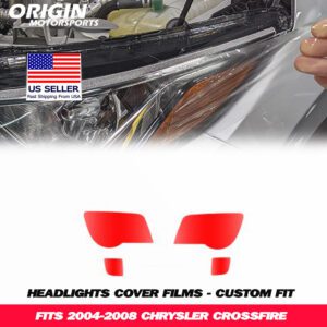 2004-2008 Chrysler CROSSFIRE Precut Headlight PPF Clear Paint Protection Film Kit 2004-2008 Chrysler CROSSFIRE Precut Headlight PPF Clear Paint Protection Film Kit