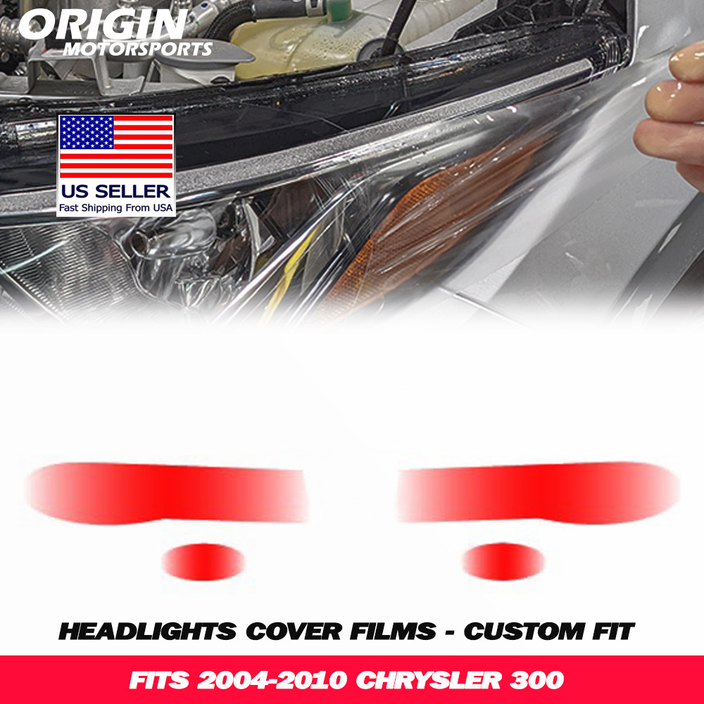 2004-2010 Chrysler 300 Precut Headlight PPF Clear Paint Protection Film Kit 2004-2010 Chrysler 300 Precut Headlight PPF Clear Paint Protection Film Kit
