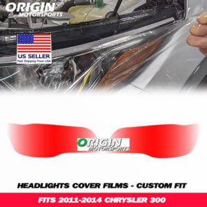 2011-2014 Chrysler 300 Precut Headlight PPF Clear Paint Protection Film Kit 2011-2014 Chrysler 300 Precut Headlight PPF Clear Paint Protection Film Kit