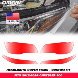 2012-2014 Chrysler 300 Precut Headlight PPF Clear Paint Protection Film Kit 2012-2014 Chrysler 300 Precut Headlight PPF Clear Paint Protection Film Kit