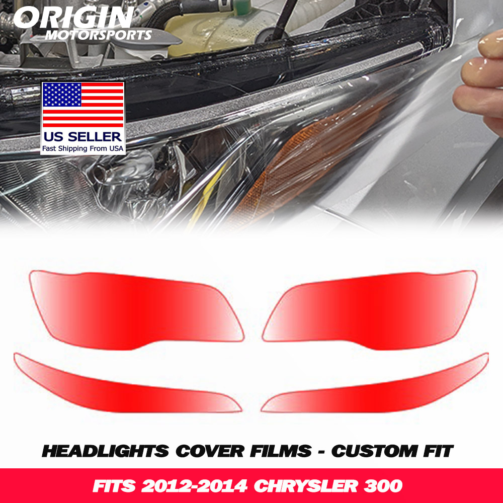 2012-2014 Chrysler 300 Precut Headlight PPF Clear Paint Protection Film Kit 2012-2014 Chrysler 300 Precut Headlight PPF Clear Paint Protection Film Kit
