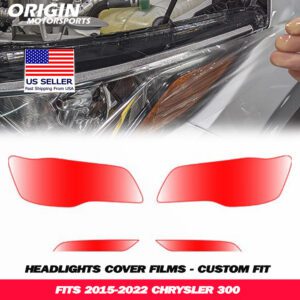 2015-2022 Chrysler 300 Precut Headlight PPF Clear Paint Protection Film Kit 2015-2022 Chrysler 300 Precut Headlight PPF Clear Paint Protection Film Kit